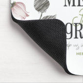 Hebreeuwse citaten van 4:16 met florale kunstwitte muismat (Hoek)