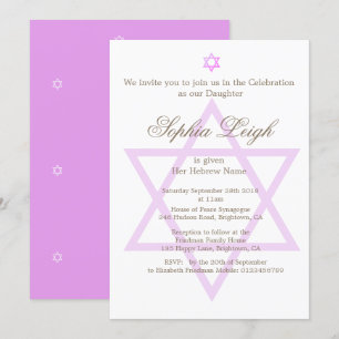 Hebreeuwse Joodse Wisselaar Meisjesspeelceremonie Kaart