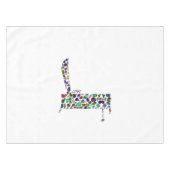 Hebreeuwse letter Dalet Tafelkleed (Voorkant (Horizontaal))