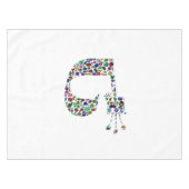 Hebreeuwse letter 'TET' Tafelkleed (Voorkant (Horizontaal))