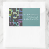 Hebreeuwse Letters Retouradres sticker zegel (Tas)