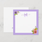 Hebreeuwse Monogram ALEF Persoonlijk Hartelijk dan Bedankkaart (Voorkant / Achterkant)