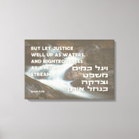 Hebreeuwse profeet Amos Quote Justice & Righteines