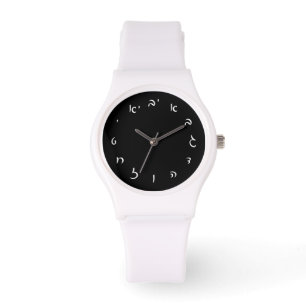 Hebreeuwse scriptletters horloge