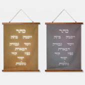 Hebreeuwse Sefirot-boom van de Golden Ggloed Lette Hangend Wandkleed (Dubbel)