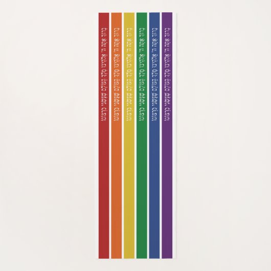 Hebreeuwse zegeling - Joodse steun voor lesbische, Yogamat (Achterkant)