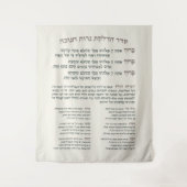 Hebreeuwse zegeningen die de Menorah Maoz Tzur ver Wandkleed (Voorkant)