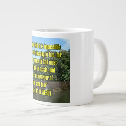 Hébreux 11:6 WEBU Mug (Devant droit)