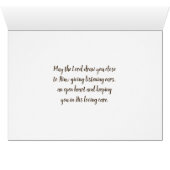 Hébreux 13:5 Je ne vous quitterai jamais Carte de  (Intérieur Horizontal (Bas))