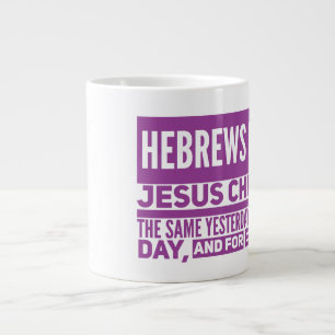Hébreux 13:8 Jumbo Mug