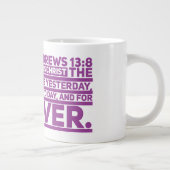 Hébreux 13:8 Jumbo Mug (Droite)