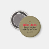 Hébreux 13:8 Verset de la Bible chrétienne Magnet (Recto/Verso)