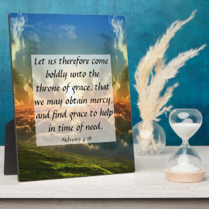 Hébreux 4:16 Plaque