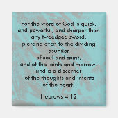 Hébreux aimant 4:12 (Devant)