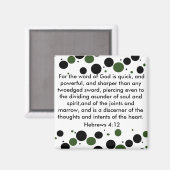 Hébreux aimant 4:12 (Recto/Verso)