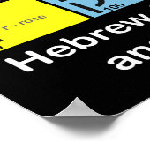 Hebrew Alephbet Poster (Hoek)