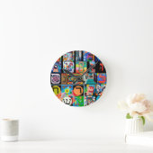 Hebrew alfabet - alephbet ronde klok (Huis)