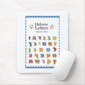 hebrew Alphabet Muismat (Met muis)