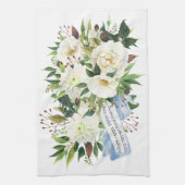 Hebrew Birkat Ha-Bayit Blessing for Home Theedoek (Verticaal)