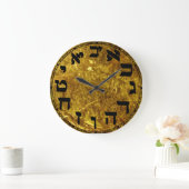 Hebrew Numbers Round Clock Grote Klok (Huis)