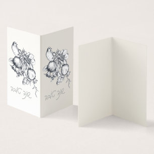 Hebrew Shana Tova Rosh Hashana Joods nieuwjaar Kaart