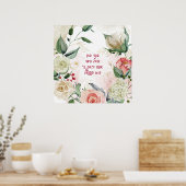 Hebrew Verse uit Eshet Chayil - een Vrouw van Valo Poster (Keuken)