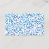 Hebrew Visitekaartje (Achterkant)