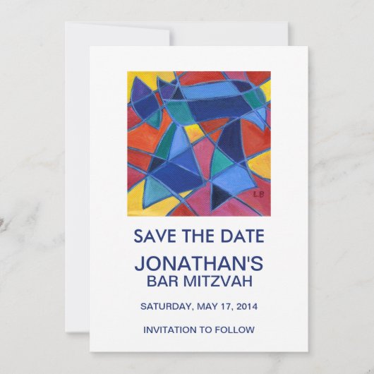 Hebrew Word Chai - Life Save The Date (Voorkant)