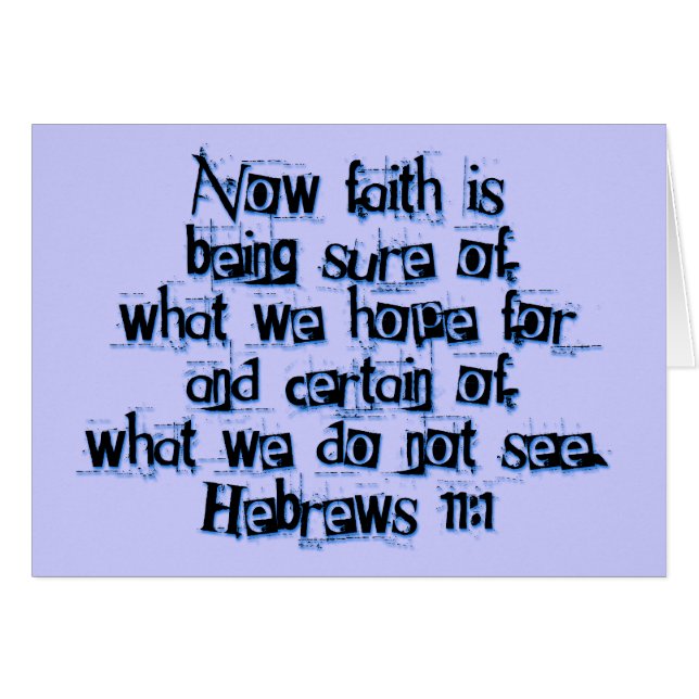 Hebrews 11:1 (Voorkant Horizontaal)