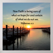 HEBREWS 11:11 SUNSET ONTWERP POSTER (Voorkant)