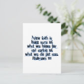 Hebrews 11:1 briefkaart (Staand voorkant)