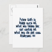 Hebrews 11:1 briefkaart (Voorkant / Achterkant)