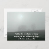 Hebrews 11:1 briefkaart (Voorkant / Achterkant)