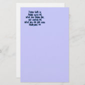 Hebrews 11:1 briefpapier (Voorkant / Achterkant)