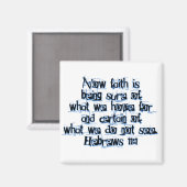 Hebrews 11:1 magneet (Voorkant / Achterkant)
