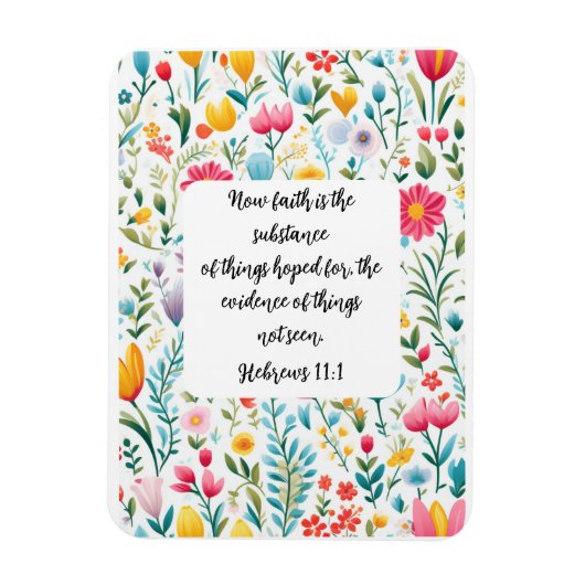 Hebrews 11:1 Magnet Magneet (Verticaal)