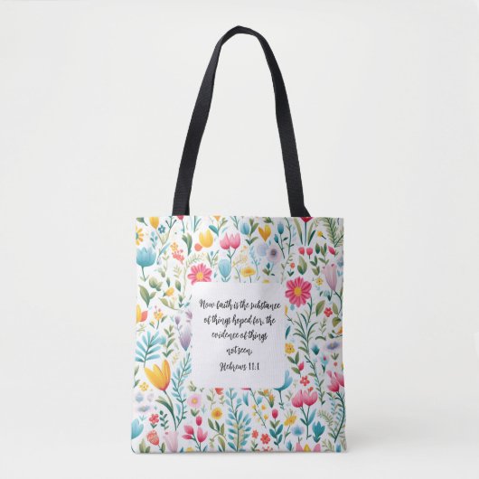 Hebrews 11:1 Tote Bag (Voorkant)