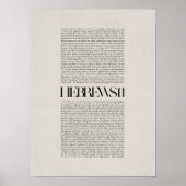 Hebrews 11, Bible Verse, Modern Bible, Scripture Poster (Voorkant)