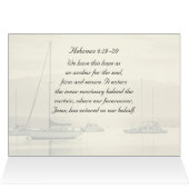 Hebrews 6:19 Jesus Anchor for my soul, Card (Intérieur Horizontal (Haut))