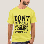 HÉBREWS 9:27 LE JOUR DU JUGEMENT ARRIVE, T-shirts (Devant)