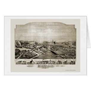 Hebronville, carte panoramique de mA - 1891