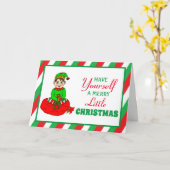 Hebt je eigen Kerstmis gepersonaliseerd Kaart (Gele Bloem)