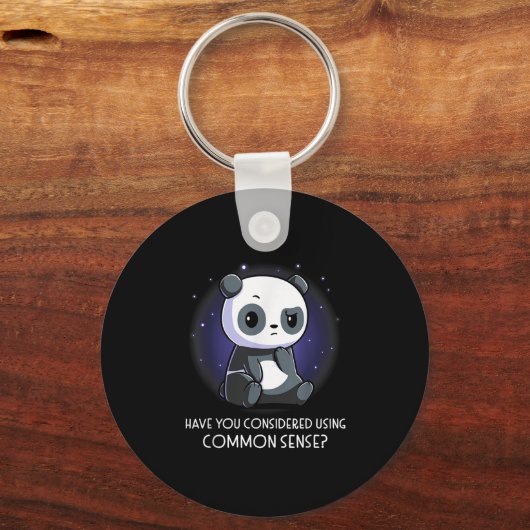 Hebt u overwogen om gezond verstand te gebruiken sleutelhanger (Voorkant)