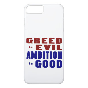 Hebzucht en ambitie iPhone 8 plus / 7 plus hoesje