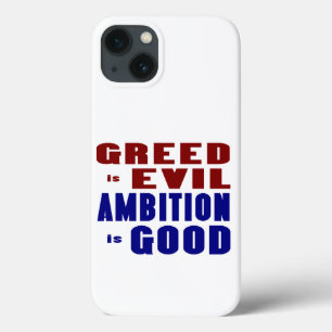 Hebzucht en ambitie iPhone 13 hoesje