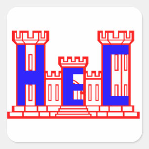 HEC VIERKANTE STICKER