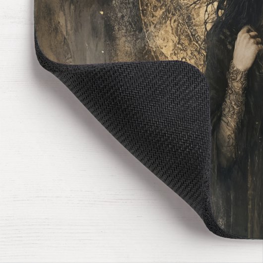 Hecate Godin van Hekserij Drievoudige Maan Godin 4 Muismat (Hoek)