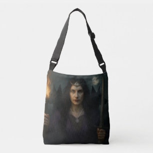 Hecate, godin van het kruispunt crossbody tas
