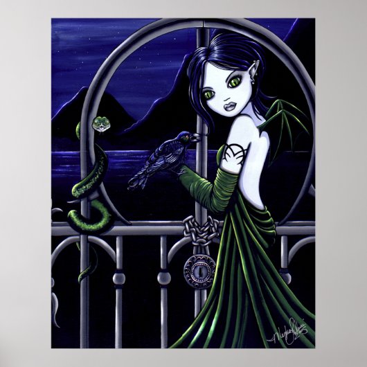 "Hecate" Gothic Underworld Faery Poster (Voorkant)