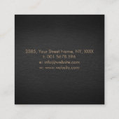 Hecate Wheel Black en Gold Vierkante Visitekaartje (Achterkant)